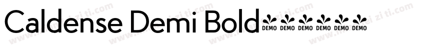 Caldense Demi Bold字体转换